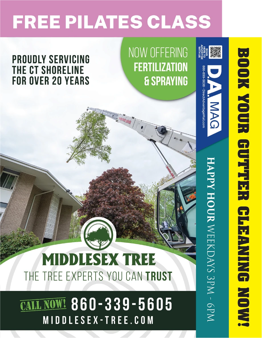 A Direct Advantage magazine — the Middlesex Tree cover with insert formats tucked inside
